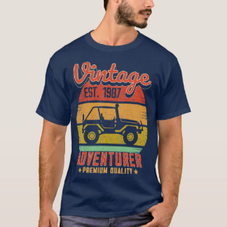 T-shirt Cadeau d'anniversaire Vintage RetroAdventurer Est 
