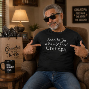 T-shirt Cadeau d'annonce de grossesse pour futur grand-pèr