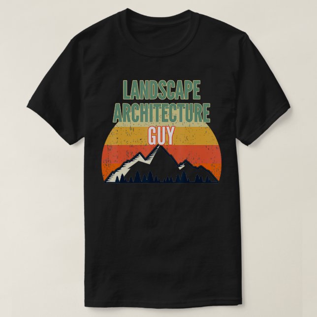 T-shirt Cadeau d'architecture paysagère pour hommes, Arc p (Design devant)