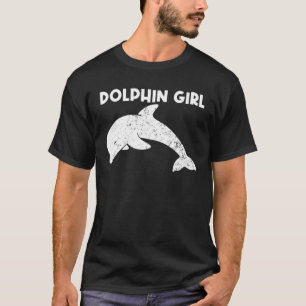 T-shirt Cadeau Dauphin cool Pour Filles Enfants Dauphin Bo