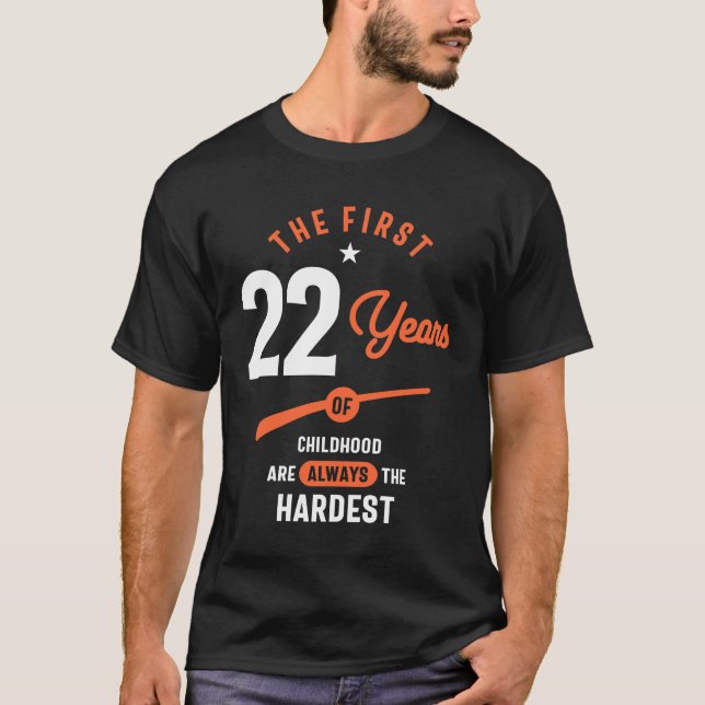 T-shirt Cadeau de 22 ans | 22e anniversaire idées cadeaux (Devant)