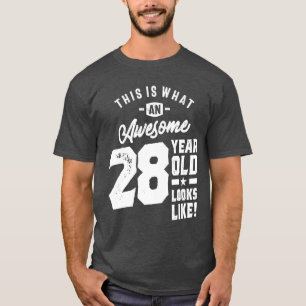 T-shirt Cadeau de 28 ans   28e anniversaire Idées cadeaux