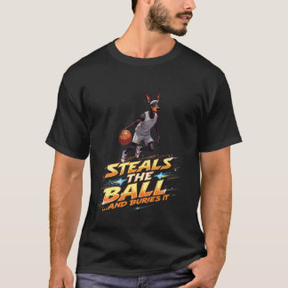 T-shirt Cadeau de basketball drôle pour chien Doberman Pin