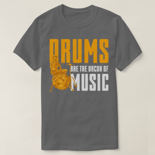 T-shirt Cadeau de batteur Percussion Musique Rock Tambours (Design devant)
