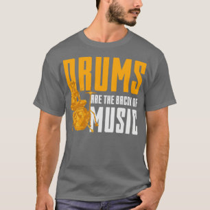 T-shirt Cadeau de batteur Percussion Musique Rock Tambours