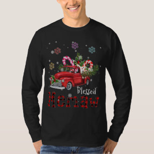 T-shirt Cadeau De Camion Rouge De Noël Pour Grand-Mère