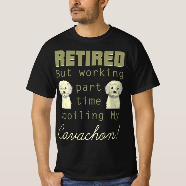 T-shirt Cadeau de Cavachon à la retraite (Devant)