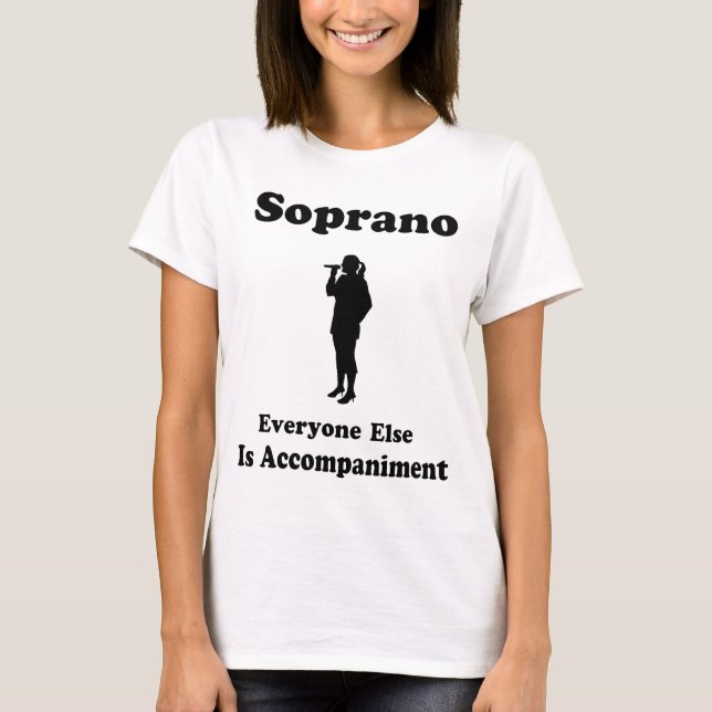 T-shirt Cadeau de chanteur de soprano (Devant)