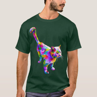 T-shirt Cadeau de chat mignon pour les amateurs de chatte 