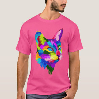 T-shirt Cadeau de chat mignon pour les amateurs de chatte 