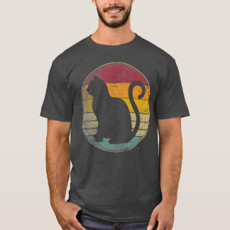 T-shirt Cadeau de chat Style Rétro Vintage Drôle 70s 80s 9
