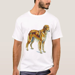T-shirt Cadeau de chien Saluki de couleur vibrante et colo