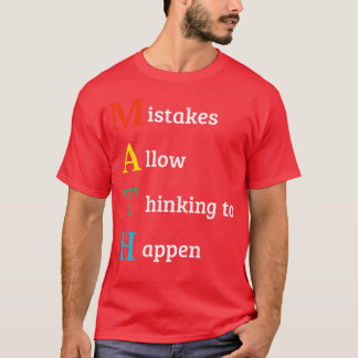 T-shirt Cadeau de citation de maths pour écolier