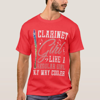 T-shirt Cadeau de clarinettiste orchestre musique fille Cl