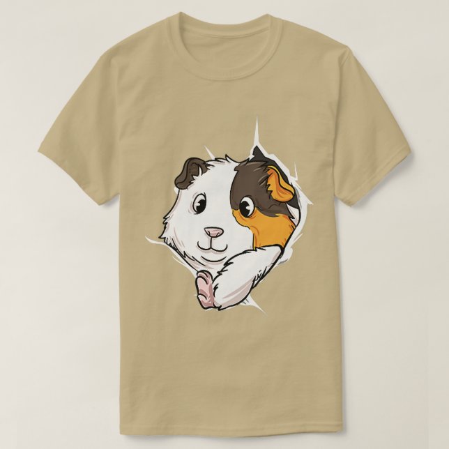 T-shirt Cadeau De Cochon De Guinée Pour Filles Et Garçons  (Design devant)