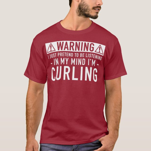 T-shirt Cadeau de curling (Devant)