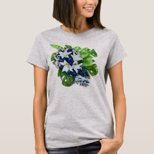 T-shirt Cadeau de demoiselle d'honneur en fleurs de soie b