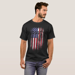 T-shirt Cadeau de drapeau américain de chemises de monteur