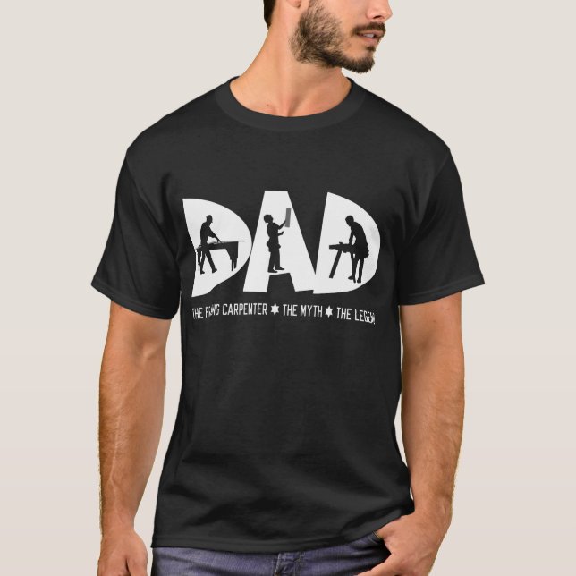 T-shirt Cadeau de encadrement de fête des pères de légende (Devant)