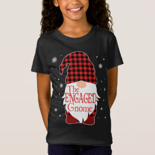 T-Shirt Cadeau de famille du pyjama de Noël engagé Gnome B