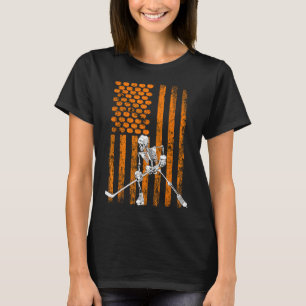 T-shirt Cadeau de fan de joueur de hockey sur glace Squele