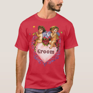 T-shirt Cadeau de fête de mariage anges de marié chérubs c