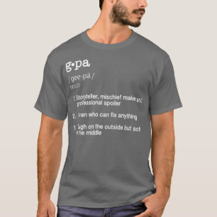T-shirt Cadeau de Fête des pères de définition GPa