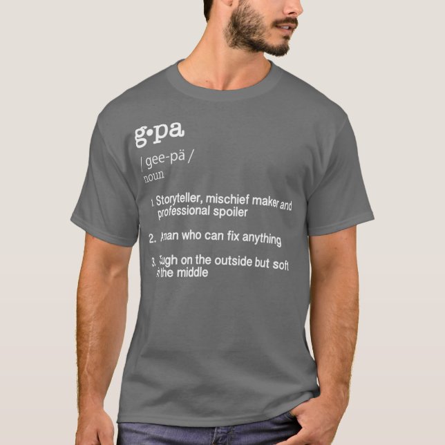 T-shirt Cadeau de Fête des pères de définition GPa (Devant)
