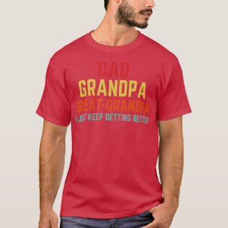 T-shirt Cadeau de fête des pères de grand-enfants Papa Gra