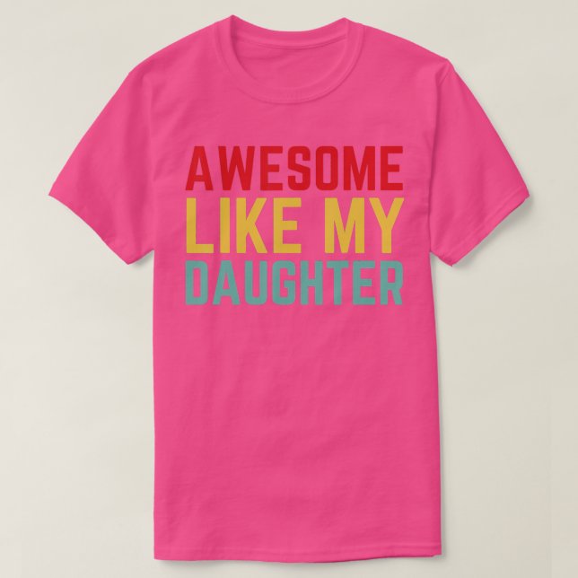 T-shirt Cadeau de fête des pères de la femme fille fantast (Design devant)