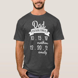 T-shirt Cadeau de Fête des pères papa-chemise personnalisé