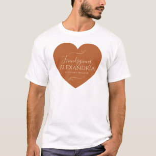 T-shirt Cadeau de fête personnalisé pour Friendsgiving en
