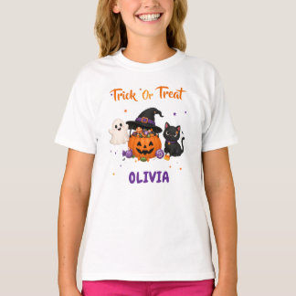 T-shirt Cadeau de fête pour Halloween 'Trick or Treat'