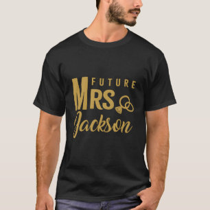 T-shirt Cadeau de fiançailles assorti pour femmes mariée f