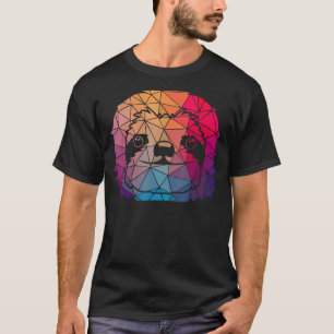 T-shirt Cadeau de forme de paresseux géométrique cool 1