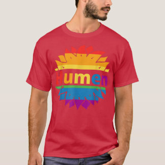 T-shirt Cadeau de Gay pride LGBT Sunflower HUMAIN 