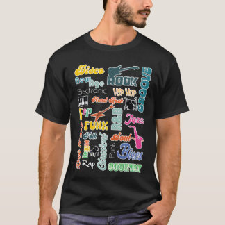 T-shirt Cadeau de Genres de musique