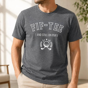 T-shirt Cadeau de golf personnalisé 50e 60e 70e anniversai