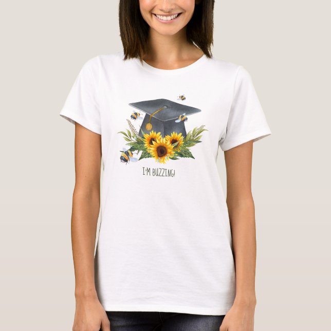 T-shirt Cadeau de Graduation BEE - Fun Im Buzzing Personna (Devant)