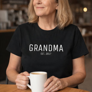 T-shirt Cadeau de Grand-mère Établie
