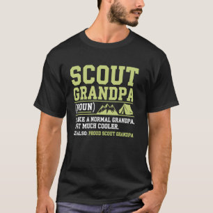 T-shirt Cadeau de grand-père scout drôle de camping randon