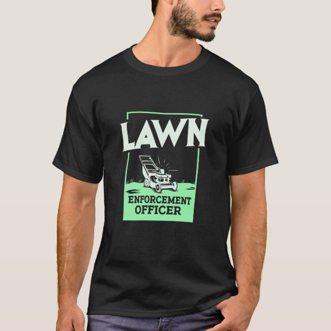 T-shirt Cadeau de jardin de pelouse Mower (Devant)