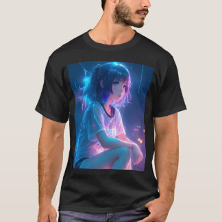 T-shirt Cadeau de jeune fille anime mignonne