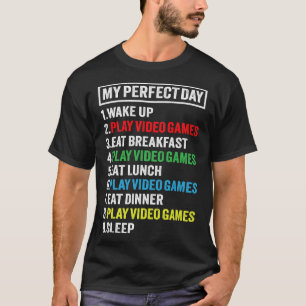 T-shirt Cadeau de Jour Parfait pour les garçons Ados Jeux 
