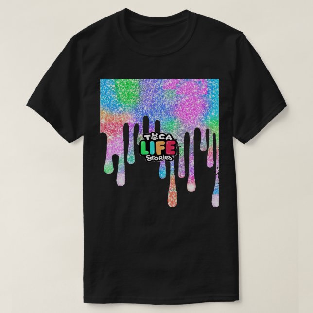 T-shirt Cadeau de jour pour Manga Toca Boca Anime Cadeaux  (Design devant)