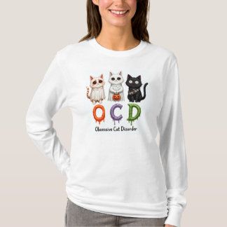 T-shirt Cadeau de la dame de chat - Trouble de chat obsess