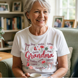 T-shirt Cadeau de la fête des mères pour grand-mère de la