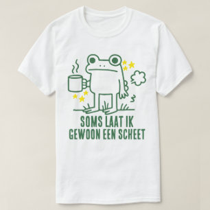 T-shirt Cadeau de la grenouille rigolote qui pète en buvan