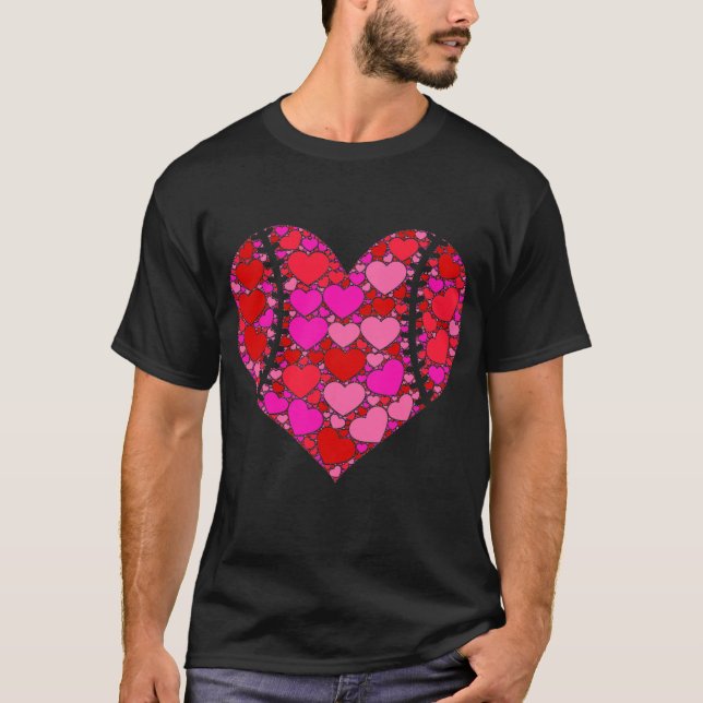 T-shirt Cadeau de la Journée des Valentines du Coeur Rouge (Devant)