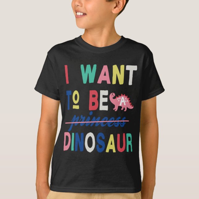 T-shirt Cadeau de la mignonne princesse Dinosaur (Devant)
